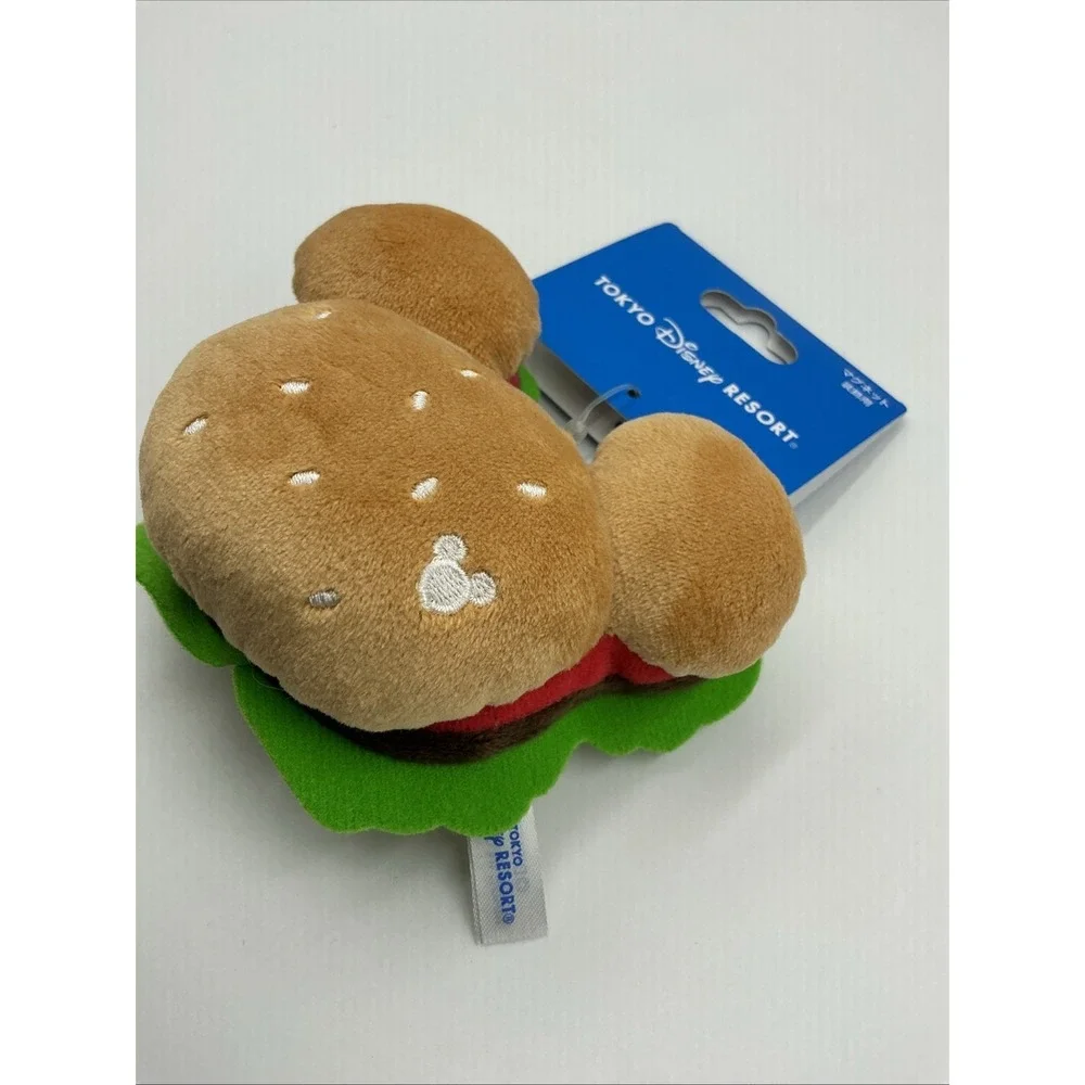 Mickey Burger Magnet Tokyo Disney Resort  Mickey Shape Hamburger Disney Japan